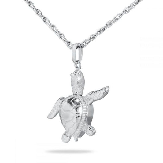 Turtle Steel Pendant Urn